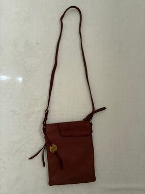 Margot Split Pocket Crossbody Brandy NWOT